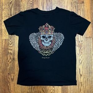 Ed Hardy Style Rising Revolt Rhinestone T Shirt